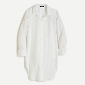 NWT J. Crew Button-up beach cover up in linen